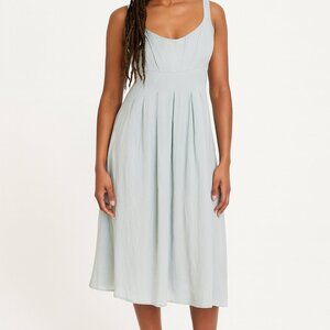 Melissa Sweet | Silk Pastel Aqua Dress